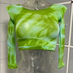 3/4 Sleeve Stocking Sheer Ballet Top O/S NWOT